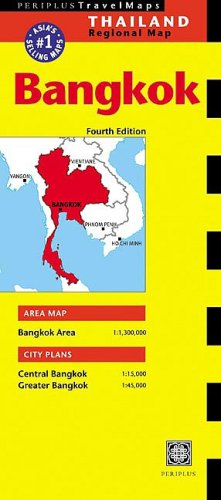 Bangkok Travel Map, Fourth Edition (Periplus Travel Maps),Used