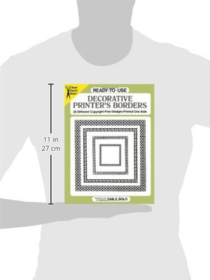 ReadytoUse Decorative Printer's Borders: 32 Different CopyrightFree Designs Printed One Side (Dover Clip Art ReadytoUse),Used