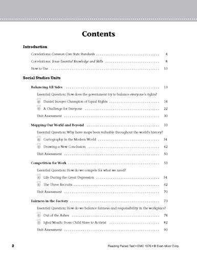 Reading Paired Text, Grade 6,Used