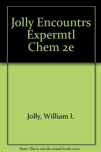 Encounters In Experimental Chemistry-new