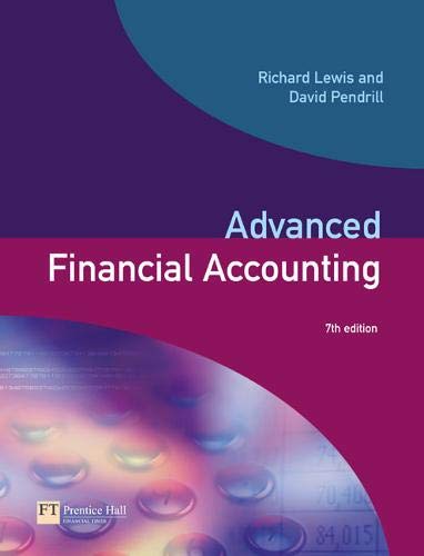 Advanced Financial Accounting (7th Edition),Used