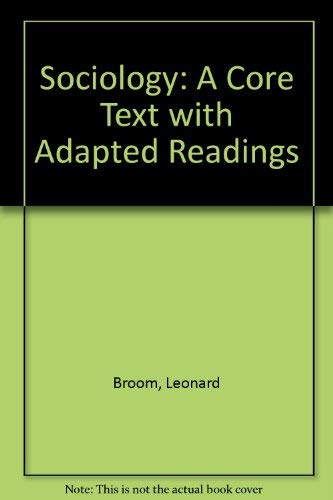 Sociology: A Core Text With Adapted Readings,Used
