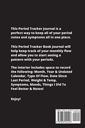 Period Tracker: Track & Log Monthly Symptoms, Moods & PMS, Monitor Menstrual Cycle Diary, Record Month Flow Journal, Periods Boo,Used