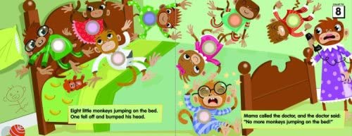 PokeADot: 10 Little Monkeys (30 Pokeable poppin; dots),Used