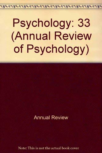 Annual Review of Psychology: 1982,Used