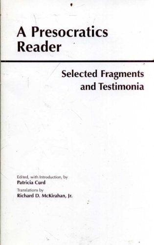 A Presocratics Reader,New