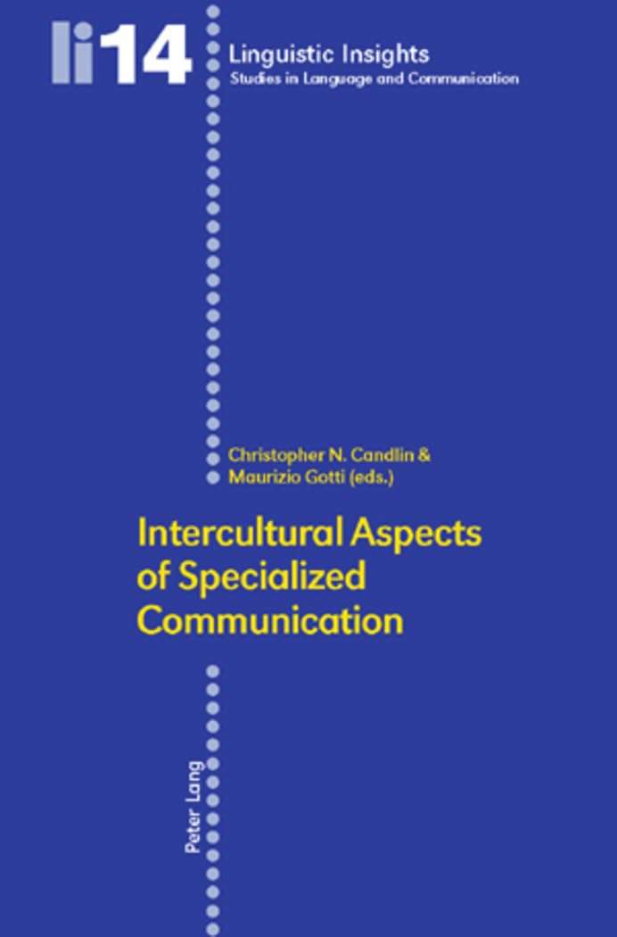 Intercultural Aspects of Specialized Communication: Second Printing (Linguistic Insights),Used