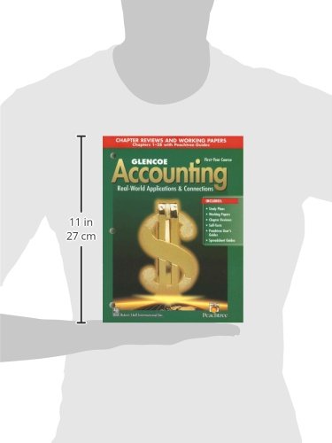 Glencoe Accounting: 1St Year Course, Chapter Reviews And Working Papers 128,Used