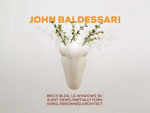 John Baldessari: Brick Bldg, Lg Windows W/Xlent Views, Partially Furnished, Renowned Architect (Kerber Art (Hardcover)),Used
