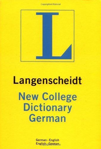 Langenscheidt New College German Dictionary: GermanEnglish  English German Thumbindexed,Used