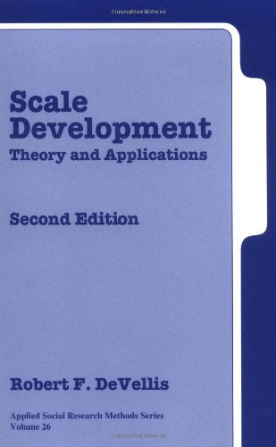 Scale Development: Theory and Applications Second Edition (Applied Social Research Methods),Used