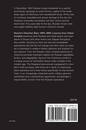 Russia's Chechen Wars 19942000: Lessons from the Urban Combat,Used