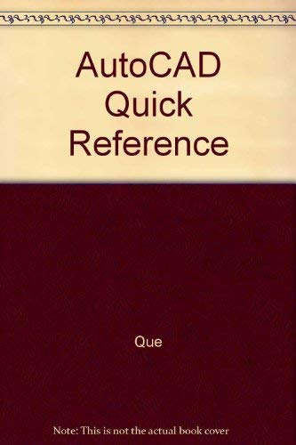 AutoCAD quick reference (Que quick reference series),Used