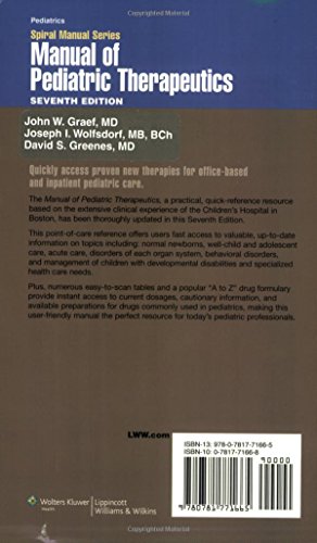 Manual of Pediatric Therapeutics,Used