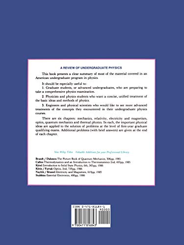 A Review of Undergraduate Physics,Used