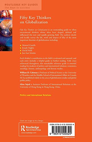 Fifty Key Thinkers on Globalization (Routledge Key Guides),Used