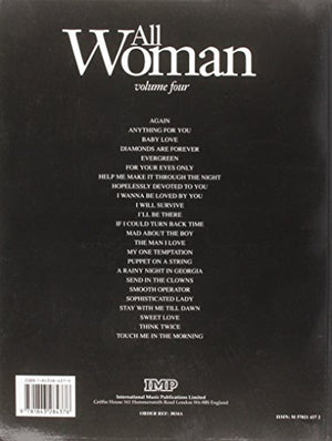 All Woman Collection Volume 4 (Piano, Vocal, Guitar with Free Audio CD): v. 4,New