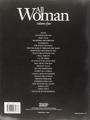 All Woman Collection Volume 4 (Piano, Vocal, Guitar with Free Audio CD): v. 4,New