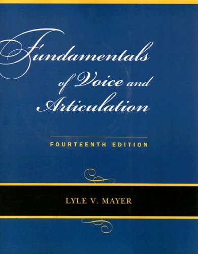 Fundamentals of Voice and Articulation with CDROM,New