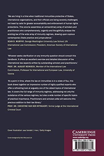The Cambridge Handbook of Immunities and International Law,Used