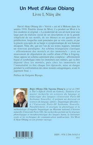 Un Mvet d'Akue Obiang: Livre I (French Edition),Used