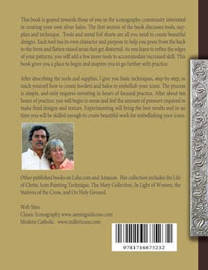 Embossing Metal: Templates and Beginner Techniques: HandTooled Pewter Repousse Halos for Saints and Iconography,Used