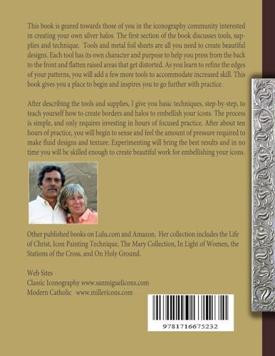 Embossing Metal: Templates and Beginner Techniques: HandTooled Pewter Repousse Halos for Saints and Iconography,Used