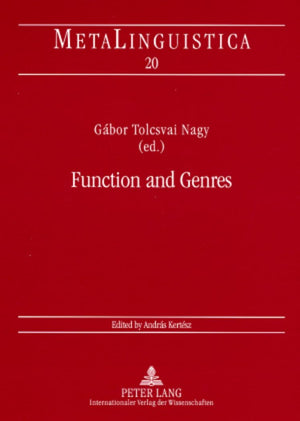 Function And Genres: Studies On The Linguistic Features Of Discourse Types (Metalinguistica),Used