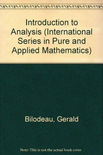 An Introduction To Analysis,Used