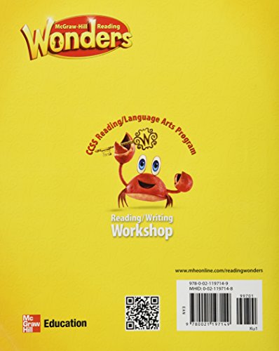 Reading Wonders Reading/Writing Workshop Volume 1 Grade K (ELEMENTARY CORE READING),Used