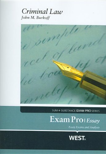 Exam Pro Objective on Criminal Law (Exam Pro Series),New