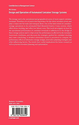 Design and Operation of Automated Container Storage Systems (Contributions to Management Science),Used