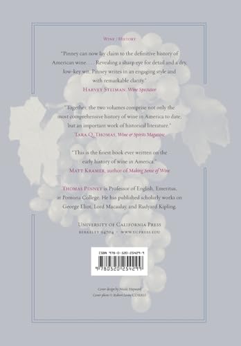 A History of Wine in America, Volume 1: From the Beginnings to Prohibition,Used