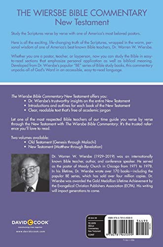 Wiersbe Bible Commentary Nt,New