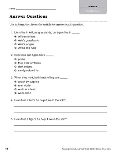 EvanMoor Reading Informational Text: Common Core Mastery Book, Grade 3,Used