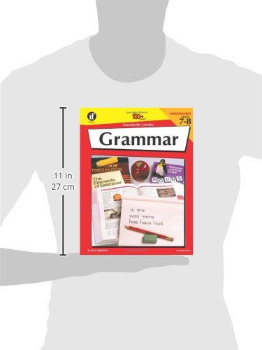 Carson Dellosa  Grammar Reproducible Activities Workbook  7th8th Grade, 128pgs,Used