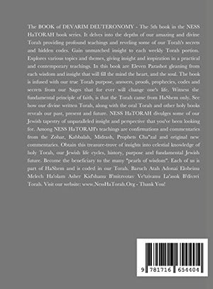 The BOOK of DEVARIM DEUTERONOMY: Our Torah Miracles  Hidden Treasures  Messages  Codes & Secrets,Used