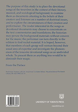 Prions en Chantant: Devotional Songs of the Trouvres (Toronto Medieval Texts and Translations),Used