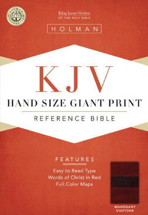 Kjv Large Print Personal Size Reference Bible, Mahogany Leathertouch,Used