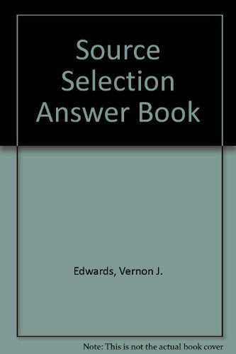 Source Selection Answer Book,Used