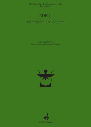 Edfu: Materialien Und Studien (Die Inschriften Des Tempels Von Edfu) (German Edition),Used