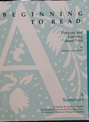 Beginning To Read: Thinking And Learning About Print-used