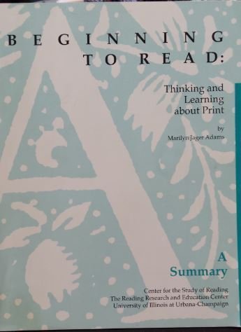 Beginning To Read: Thinking And Learning About Print-used