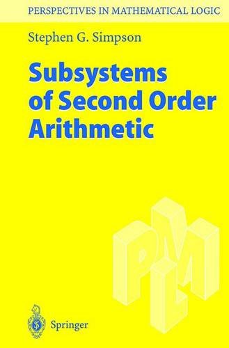 Subsystems Of Second Order Arithmetic (Perspectives In Mathematical Logic),Used