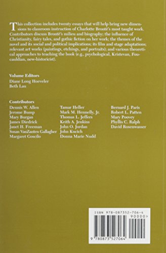 Approaches To Teaching Charlotte Bront'S Jane Eyre (Approaches To Teaching World Literature),New