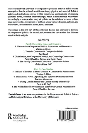 Constructivism and Comparative Politics (International Relations in a Constructed World),Used