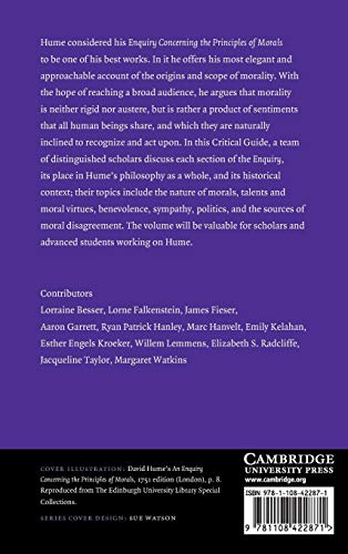 Hume's An Enquiry Concerning the Principles of Morals: A Critical Guide (Cambridge Critical Guides),Used
