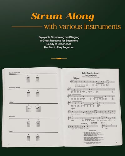 Campfire Songs  Strum Together  Country Guitar Book with 70 Great Songs  Acoustic Guitar Book for Standard Ukulele, Baritone ,Used
