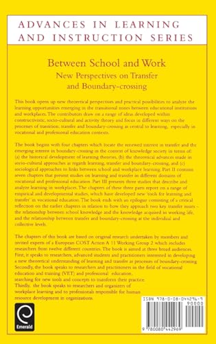 Between School and Work: New Perspectives on Transfer and Boundary Crossing (Advances in Learning and Instruction Series),Used