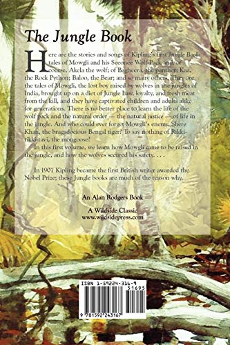 The Jungle Book by Rudyard Kipling, Fiction, Classics,Used